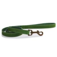 Ancol Timberwolf Green Leather Lead