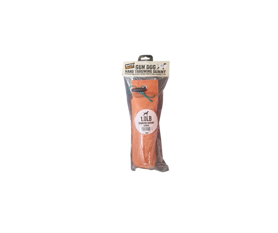 Extra Select Gun Dog Weighted Traing Dummy 1lb Orange