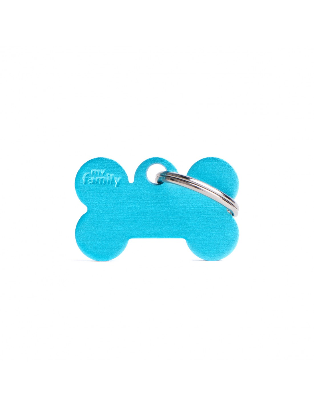 ID Tag Light Blue Bone Small