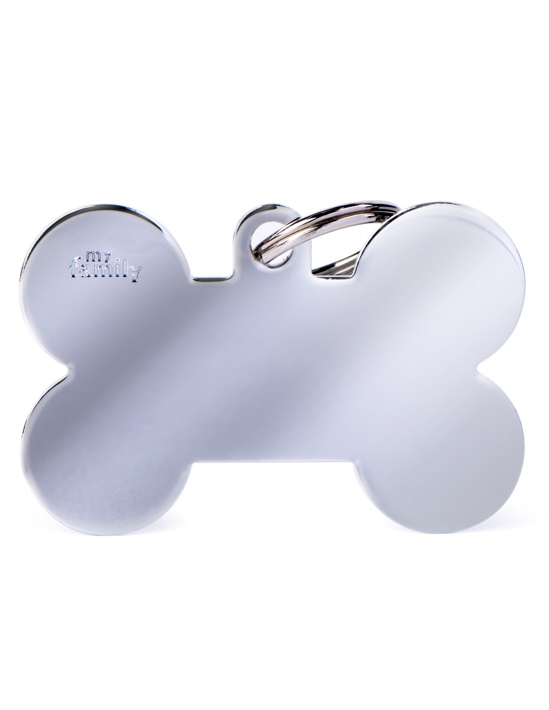 ID Tag Chrome Bone XL
