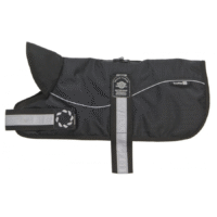 Outhwaite Waterproof Padded Harness Coat Black 24 Inch