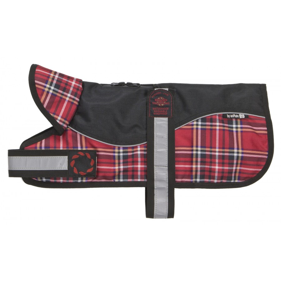 Outhwaite Waterproof Padded Harness Coat Tartan 20 Inch
