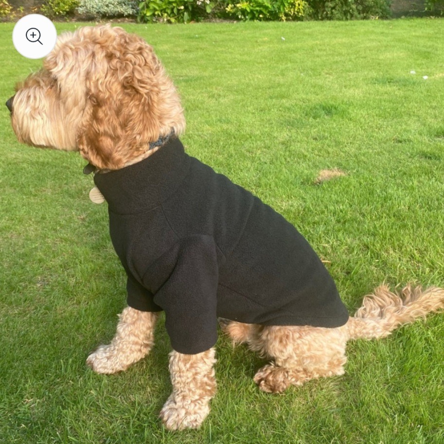 Pawsome Paws Fleece Jumper 2 Legged Black Extra Large