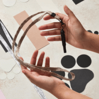 CocoPup Lanyard Mocha Flower