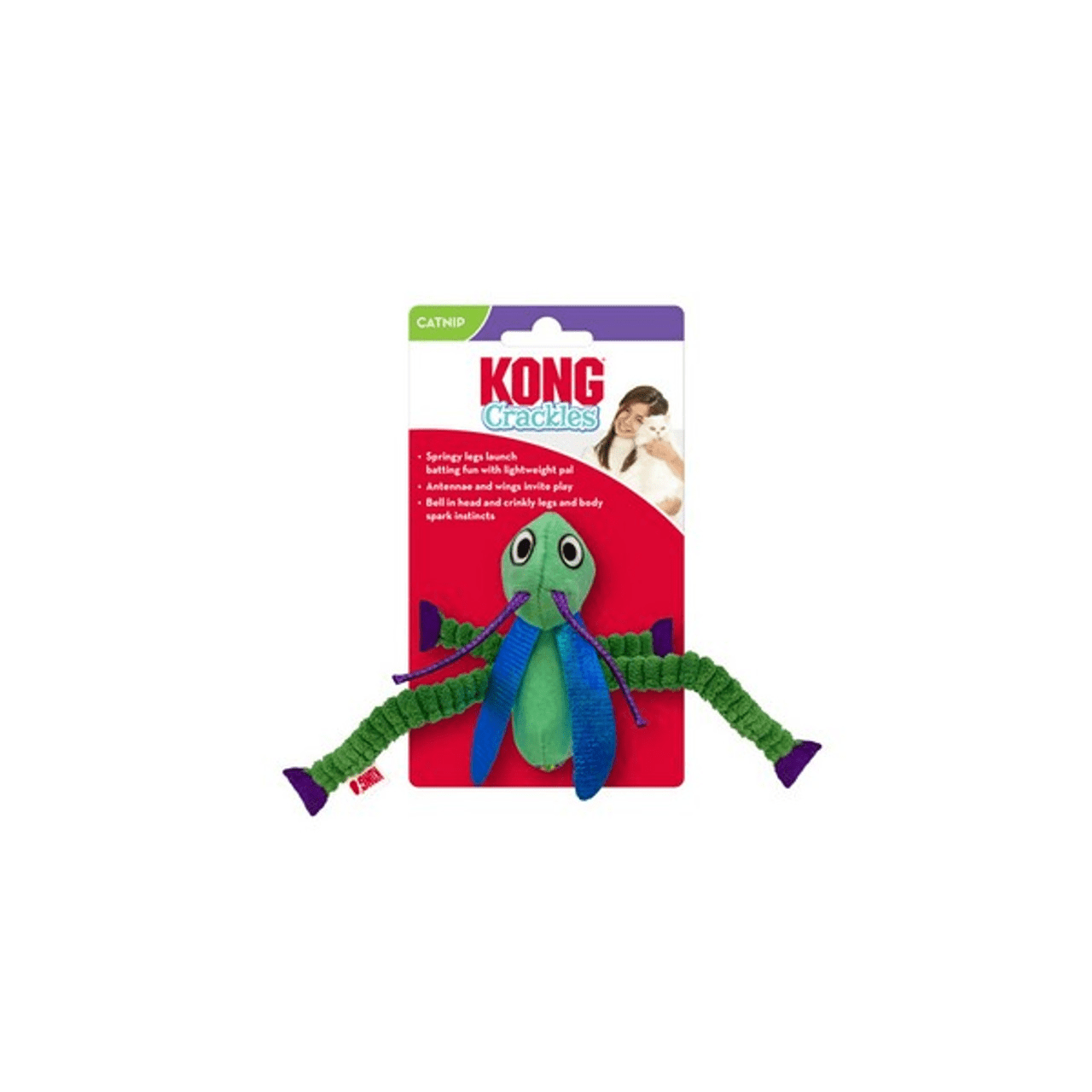 Kong Cat Crackles Grasshopper