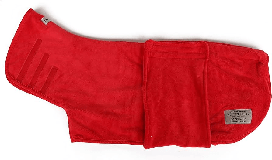 Mutt & Bailey Drying Coat Large Brick Red