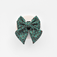 Coco Pup Sailor Bow Khaki Leopard