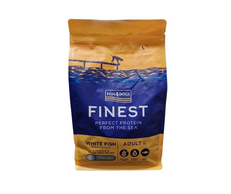Fish 4 Dogs White Fish Large Bite 1.5kg