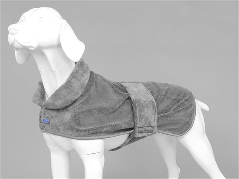 George Barclay MuttMop Drying Coat Small Grey