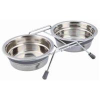 Trixie Stainless Steel Double Bowl 13cm