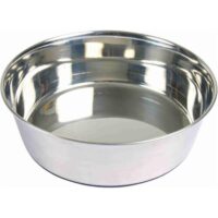 Trixie Stainless Steel Bowl Rubber Base 24cm