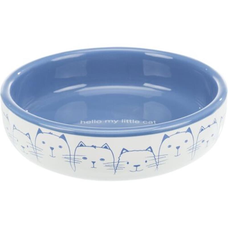 Trixie Blue & White Cat Bowl
