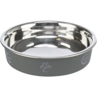 Trixie Shallow Stainless Steel Bowl Assorted Colours