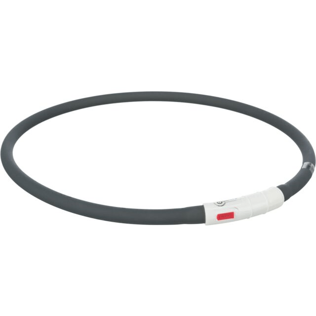 Trixie Silicone Flashing Collar Black USB Rechargeable