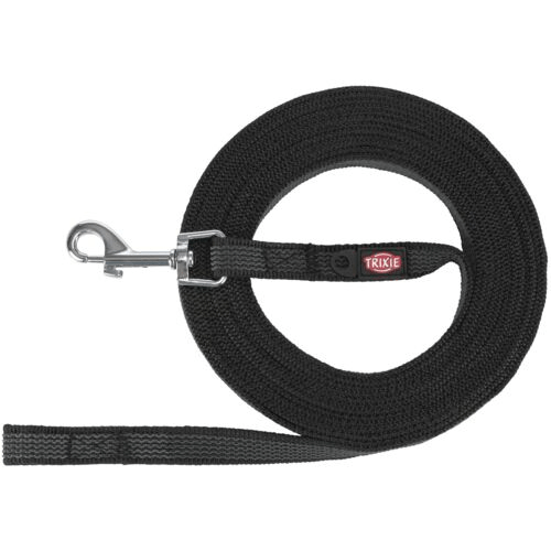 Trixie Long Line Rubberised Black 5 Metre