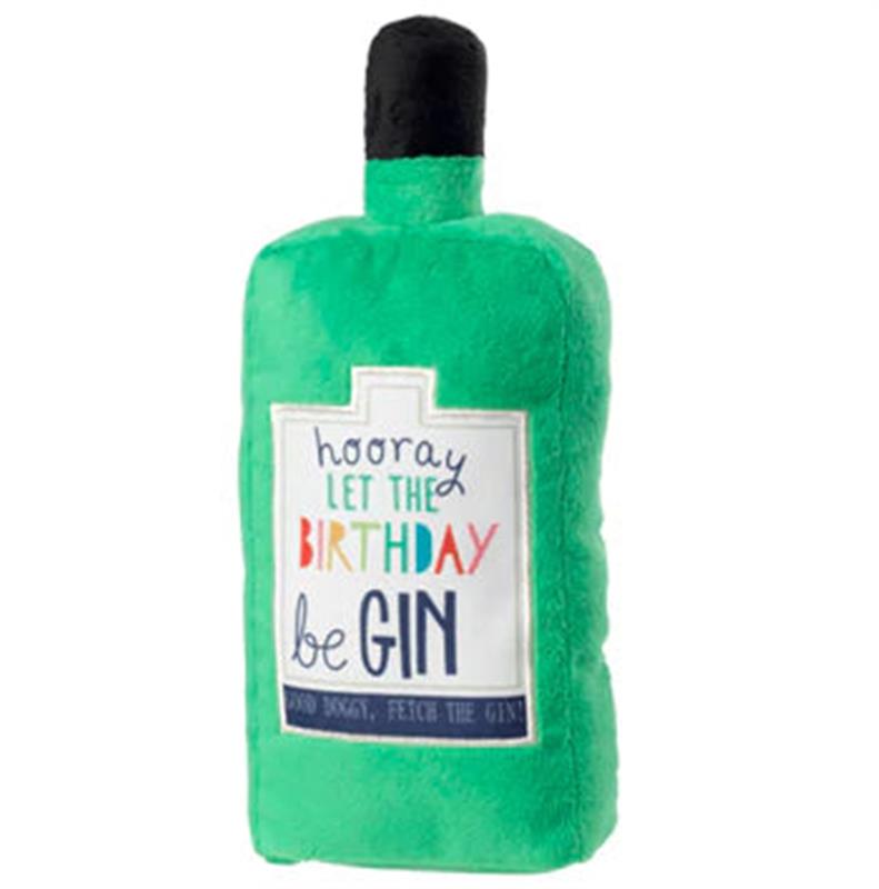 House Of Paws Birthday Gin Bottle Toy