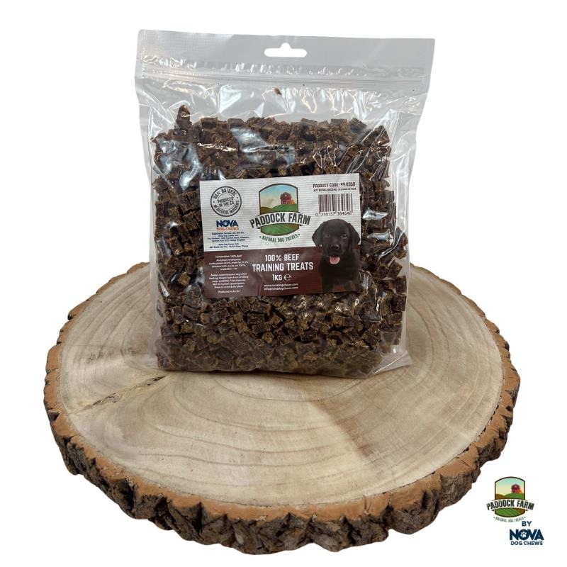 Paddock Farm Training Treats Beef 1kg