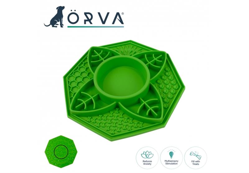 Orva Slow Feeding Station Leaf Design With Suction Cups