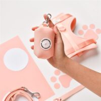 CocoPup Poo Bag Holder Peach Floof