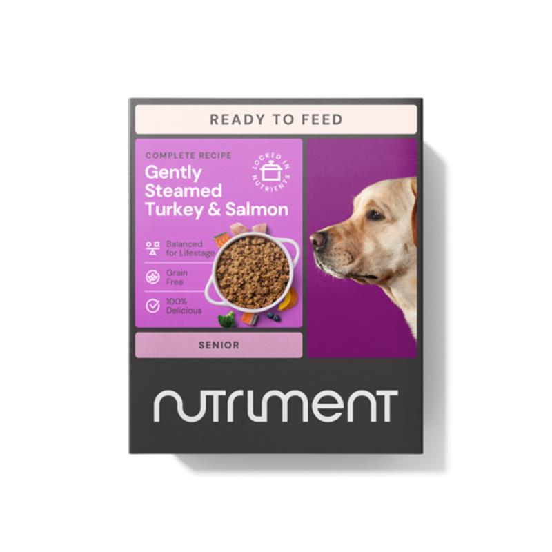 Nutriment Gently Steamed Senior Turkey & Salmon 395g