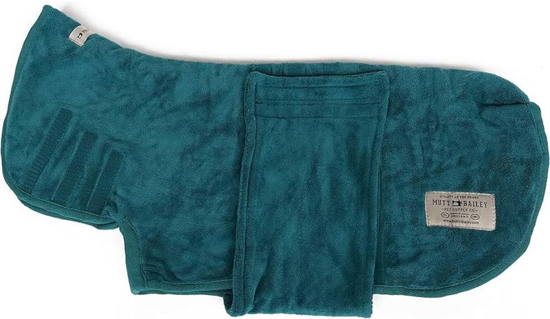 Mutt & Bailey Drying Coat Large Bottle Green
