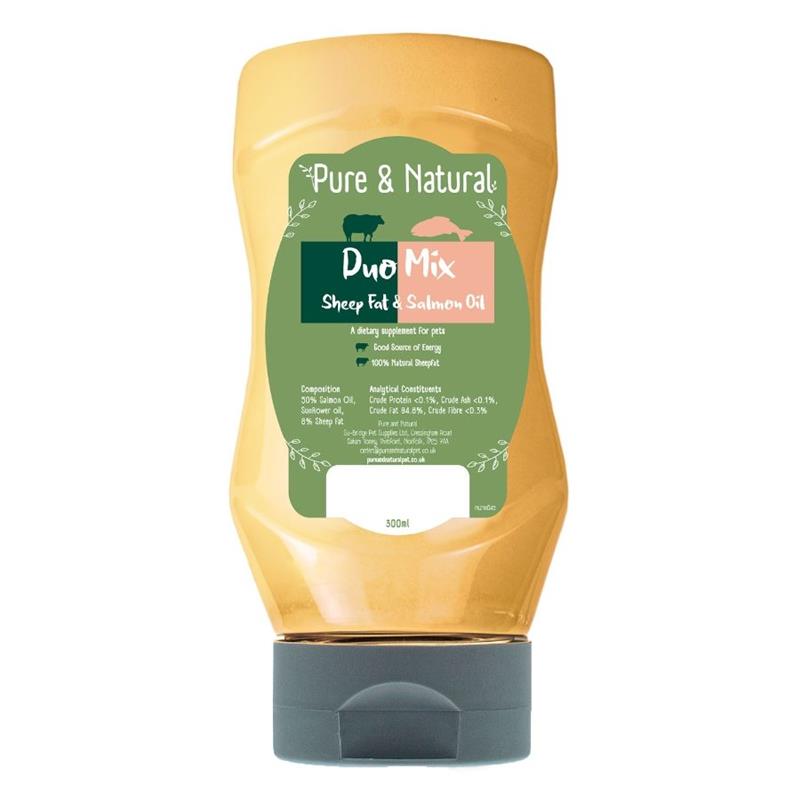 Pure & Natural Sheep Fat & Salmon Oil 300ml