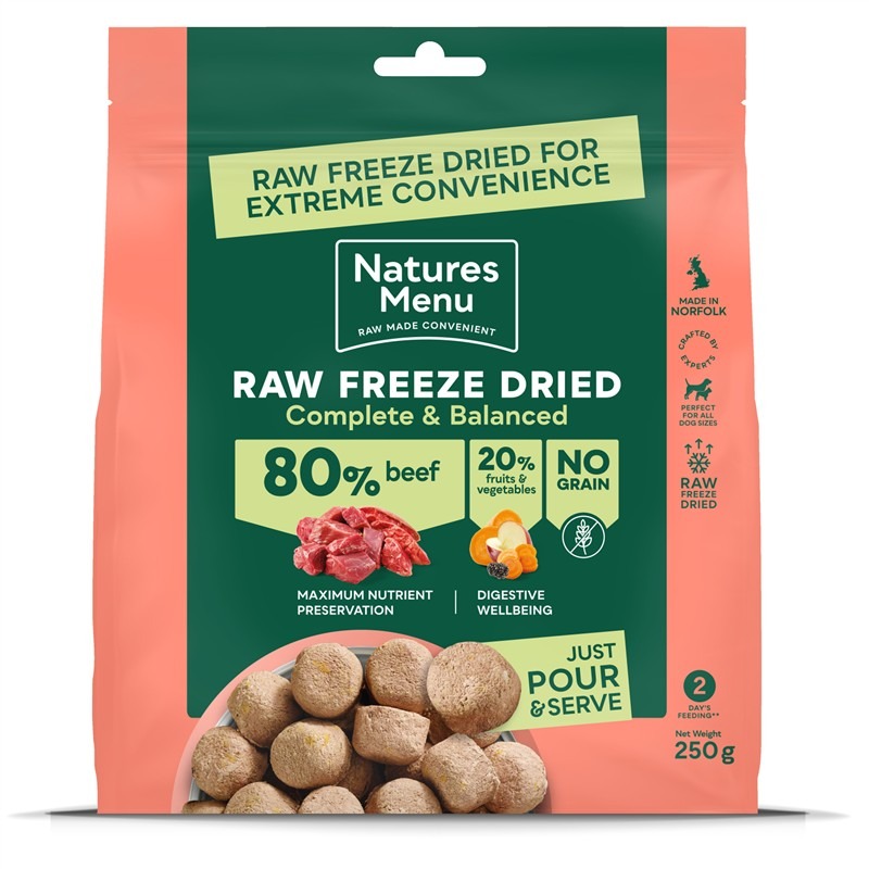 Natures Menu Freeze Dried Beef 250g