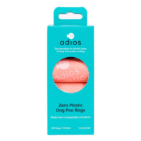 Adios Plastic 8 Rolls With Handles Pink Compostable