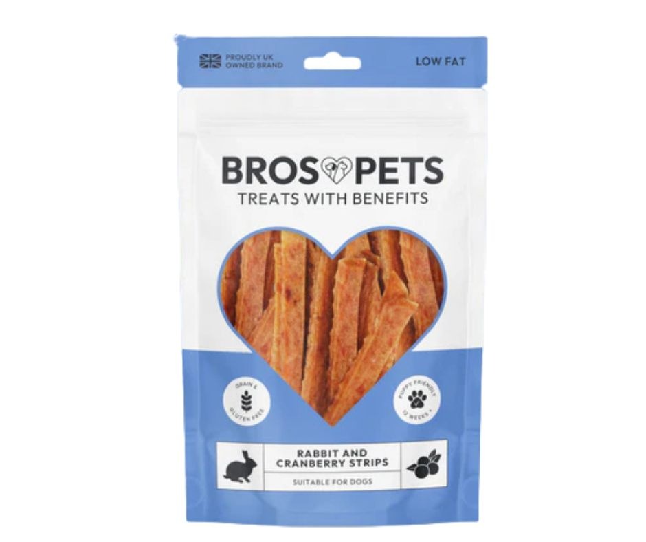 Bros Pets Rabbit & Cranberry Strips 100g
