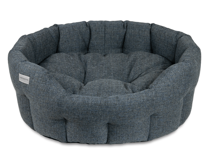 Earthbound Night Blue Banbury Round Bed Large