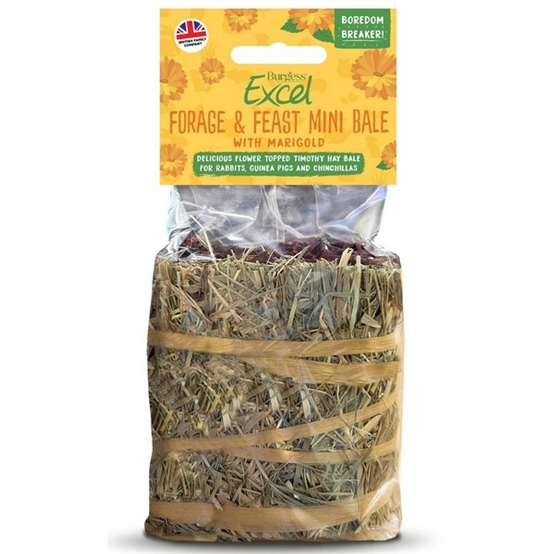 Excel Forage & Feast Hay Bale Marigold 100g