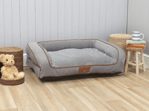 George Barclay Savile Sofa Large Masons Grey Memory Foam Particles