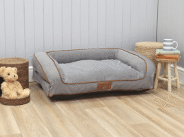 George Barclay Savile Sofa Medium Masons Grey Memory Foam Particles