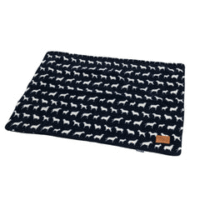 House Of Paws Navy Dogs Blanket