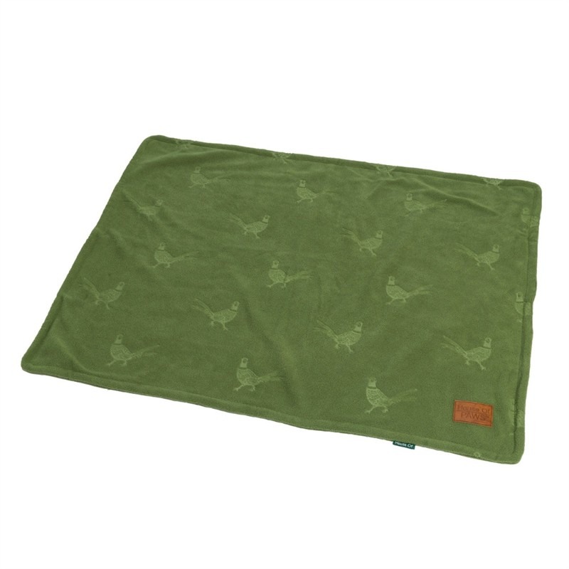 House Of Paws Pheasant Embossed Blanket