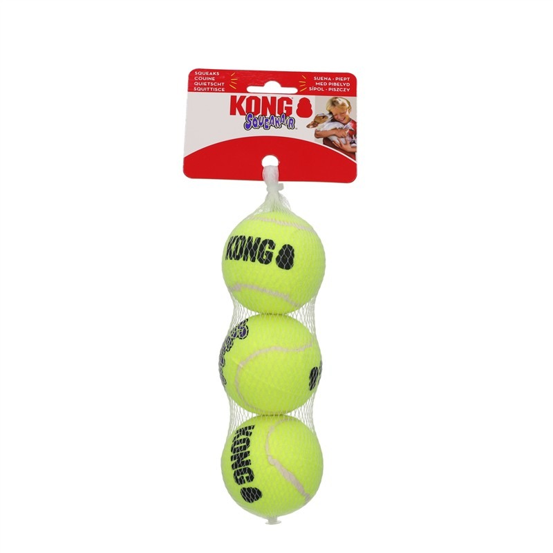 Kong Air Squeaker Balls Medium 3 Pack