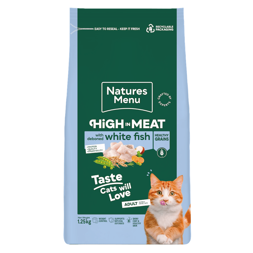 Natures Menu Cat High In Meat White Fish 1.25kg
