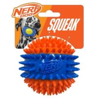 Nerf TPR Spike Squeak Ball Orange & Blue