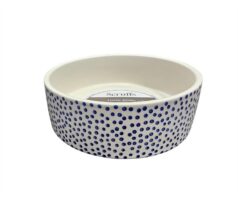 Scruffs Ceramic Bowl Coastal Polka Dot 15cm