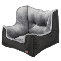 Trixie Car Seat Grey & Black Plush