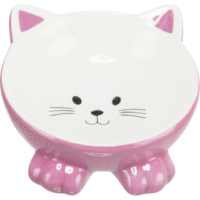 Trixie Elevated Cat Bowl Faces Assorted