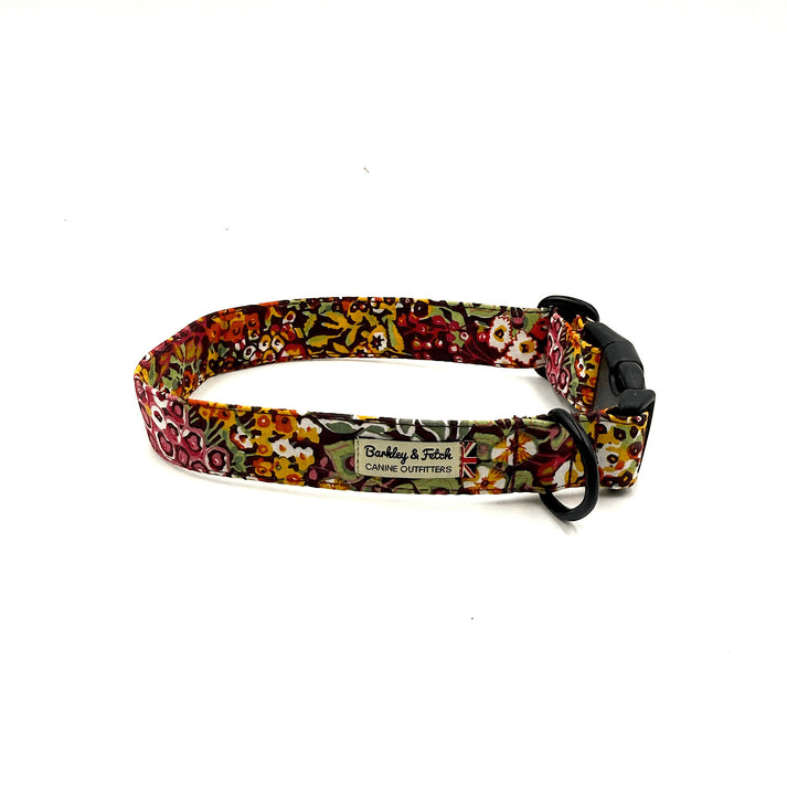 Barkley & Fetch Orange Ditsy Collar Medium