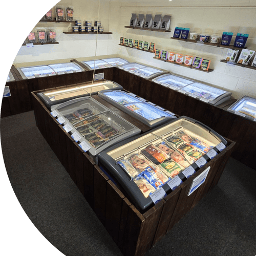Raw Room at Pet Stop the Pet Shop in Market Deeping, Peterborough