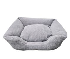 Hem & Boo Bed Fleece Rectangle Grey 120cm