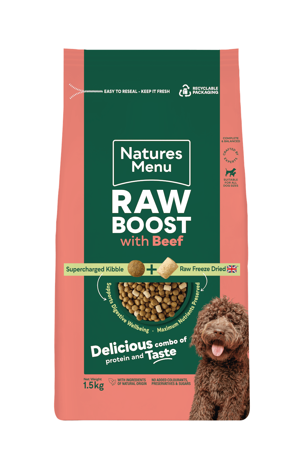 Natures Menu Raw Boost Beef 1.5kg