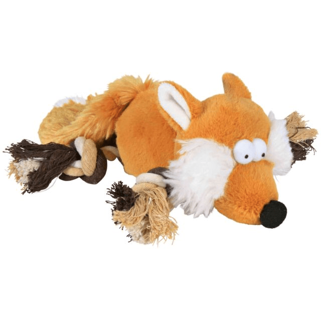 Trixie Plush Fox With Rope 34cm