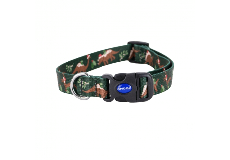 Ancol Christmas Collar Dino Puddings Small
