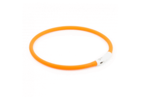 Ancol Flashing Band Orange Rechargeable