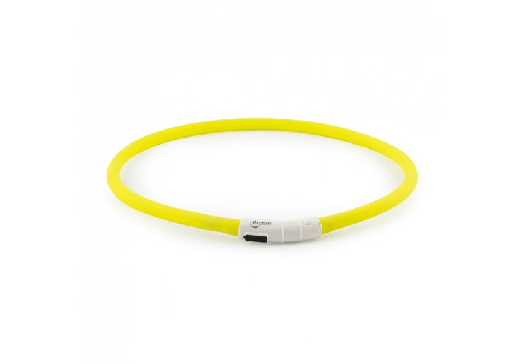 Ancol Flashing Band Yellow Rechargeable