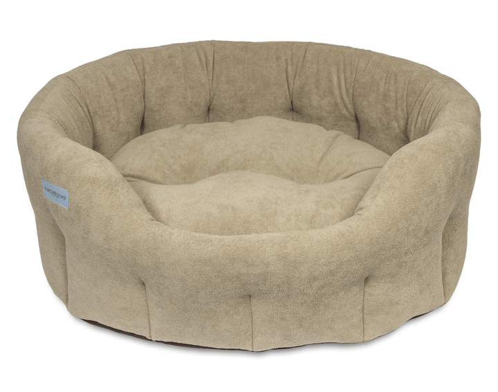 Earthbound Round Bed Devon Taupe Medium